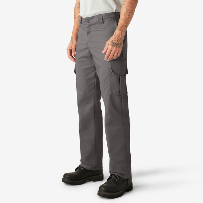 Dickies Men's Flex Regular Fit Cargo Pants, Gravel Gray, 50W x 32L