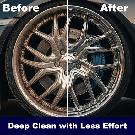 EZ Detail Brush Little - Wheel Rim Cleaner for Cars, Bike, Trucks, Motorcycle, and Other Vehicles. Non-Scratch Auto Detailing Tool, Easily reaches Nook and Crannies