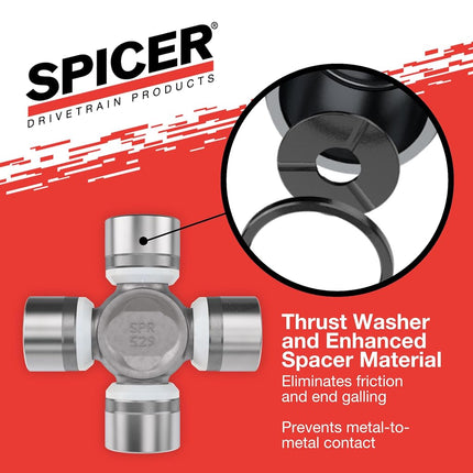 Spicer 5-7166X U-Joint Kit 1350WJ Series (ISR), Cup Size = 1.188"