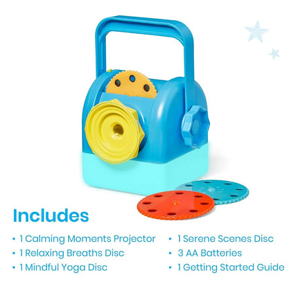 Learning Resources Calming Moments Projector, Ages 3+, Calming Toys for Kids, Mindfulness & Night Light with Soothing Sounds, Blue