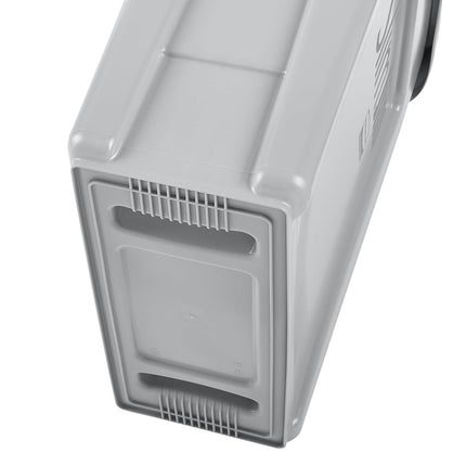 Rubbermaid Commercial Products Slim Jim Under-Counter Waste Container | Space-Saving Bin With Venting Channels For Desks, Cabinets Or Sinks | 49 L Gray