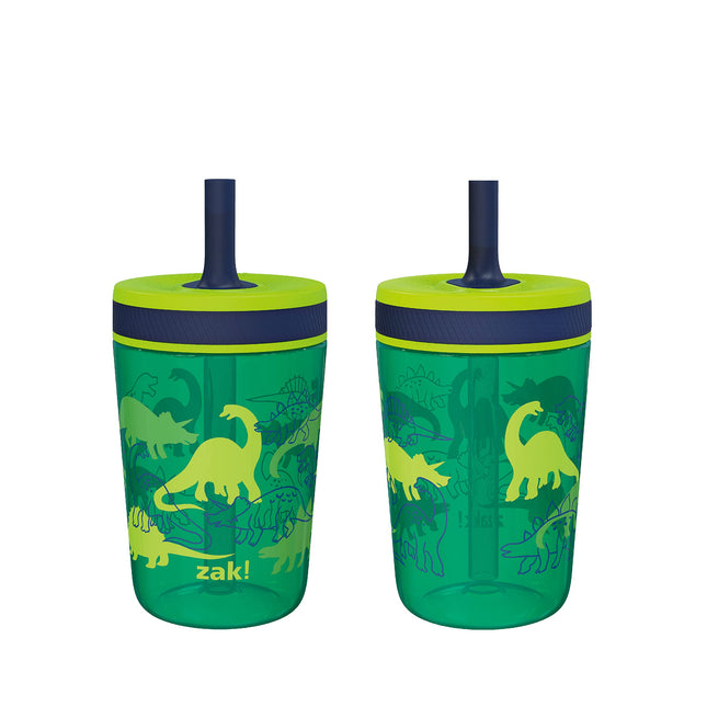 Zak Designs Kelso 15 oz Tumbler Set, (Dino Camo) N