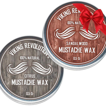 Viking Revolution Mustache Wax 2 Pack - Beard & Mo