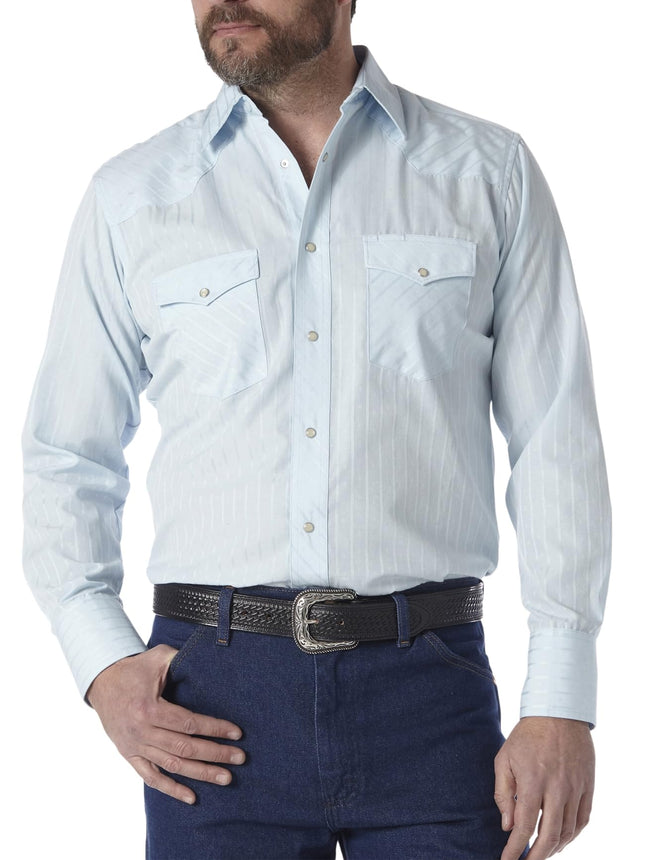Wrangler Men's Sport Western Two Pocket Long Sleev