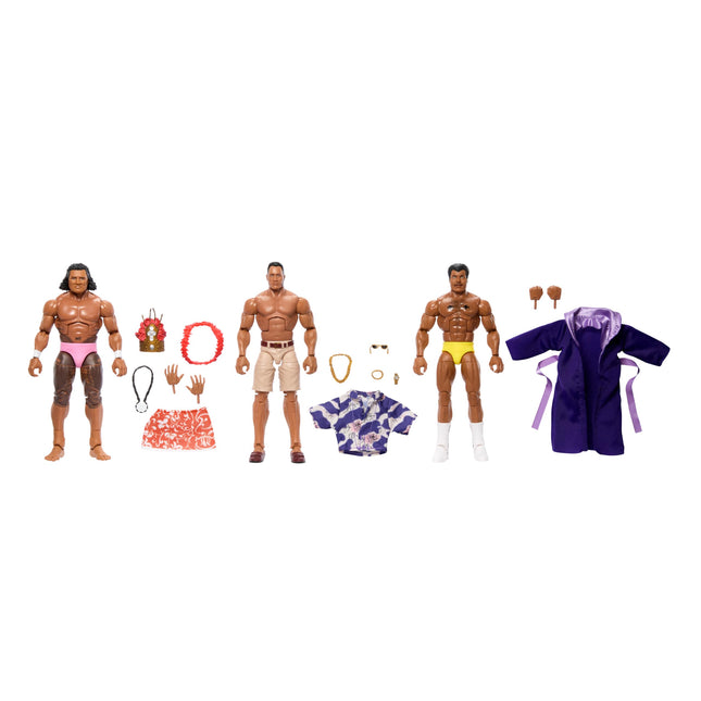 Mattel WWE Figuras de Lucha Libre Colección Élite The Rock Pack de 3