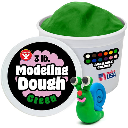 Hygloss Dazzlin' Dough, Green, 3 lb. tub