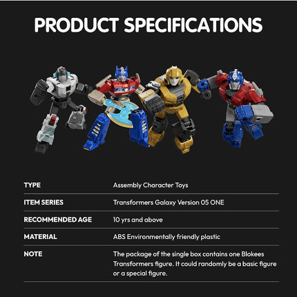 Transformers Galaxy Version 05 - ONE (Blind Box) Blokees Figures PDQ- 9 in 1