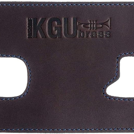 Trumpet valve guard by KGUBrass is the leather trumpet valve protector made of luxurious mild and thick material; use as protection from corrosion, scratches and stains (Brown (Blue thread))