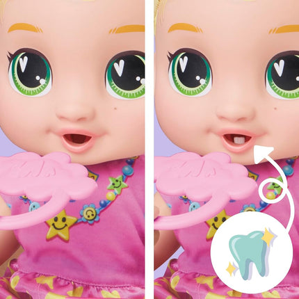 Baby Alive Baby Grows Up, LaLa GooGoo, 6 Milestones and Baby's First Tooth, Interactive Talking Doll for Girls and Boys Ages 3+