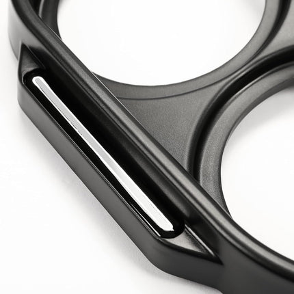Cache de jauge HECASA compatible avec Harley-Davidson Road Glide 1998-2013, tableau de bord, carénage supérieur, carénage de tachymètre, garniture de lunette de jauge de vitesse, noir, remplacement pour 67923-98B 21906
