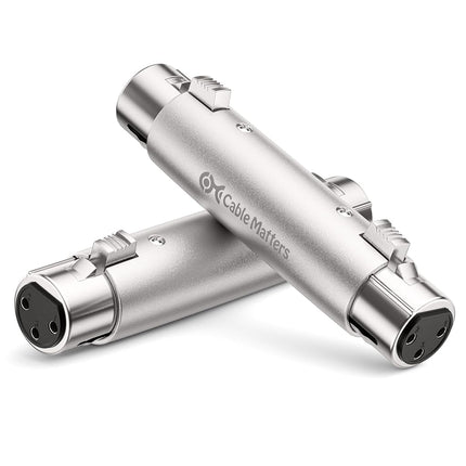 Cable Matters 2-Pack XLR to XLR Gender Changer Adapter - Female to Female
