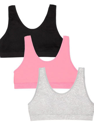 Fruit of the Loom Girls' Seamless Stretch Sports B