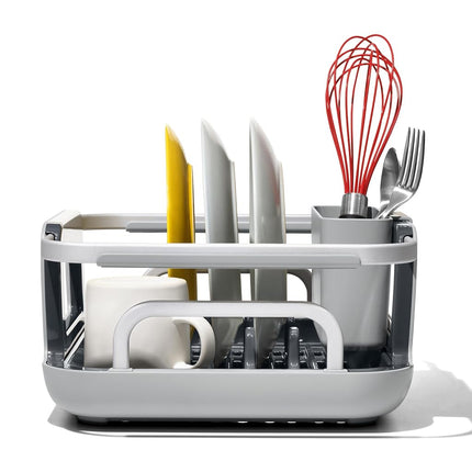 OXO Good Grips Sink Aluminum Dish Rack, Grey, One Size