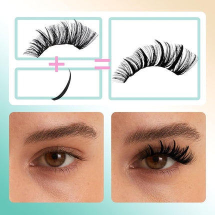 GEMERRY Lash Clusters with Spikes 80D Kit
