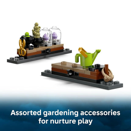 LEGO® Harry Potter™ Hogwarts™ Castle: Herbology Class 76445 Wizard Toys for Girls, Boys and Any Fans Aged 8 Plus, Classroom Playset for Kids, 3 Minifigures, Magic Mandrake Toy Plants