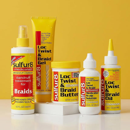 Sulfur8 Loc Twist and Braid Oil, 4 Ounce