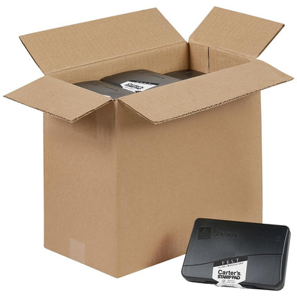 Avery Carter's Felt Stamp Pad, 2.75 x 4.25 Inches, Black, 12 Pack (21081)