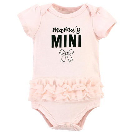 Hudson Baby Bodysuits de algodón unisex para bebé, Mama's Mini Bows, 9-12 meses, Mama's Mini Bows, 9-12 meses