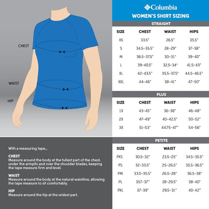Columbia North Cascades Women's Casual T-Shirt, Daredevil/Floral Groove, X-Large