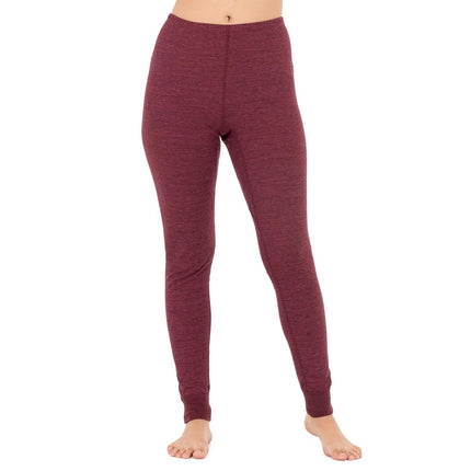 Conjunto térmico de primera calidad de micro waffle de Fruit of the Loom para mujer, Merlot Heather, 4X