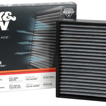 K&N Premium Cabin Air Filter: High Performance, Washable, Clean Airflow to your Cabin: Designed for 2019-2022 INFINITI QX50; 2019-2022 NISSAN Altima, VF2076