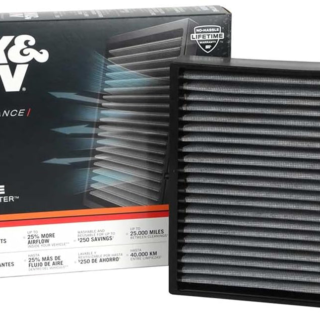 K&N Premium Cabin Air Filter: High Performance, Washable, Clean Airflow to your Cabin: Designed for 2019-2022 INFINITI QX50; 2019-2022 NISSAN Altima, VF2076