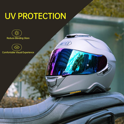 Soman GT Air 2 Visors Shield Replacement,CNS-1 Visor Face Shield Compatible with GT Air, GT Air 2, Neotec,CNS-1,TC-5,TC-9 (Rainbow)