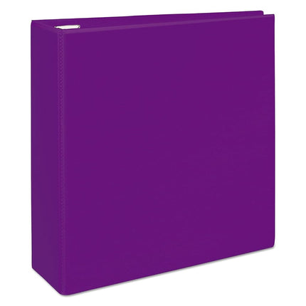Avery Heavy Duty View 3 Ring Binder, 4" One Touch EZD Ring, Holds 8.5" x 11" Paper, 1 Purple Binder (79813)