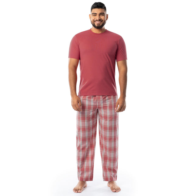 IZOD Men's Short Sleeve Jersey Top and Printed Pan