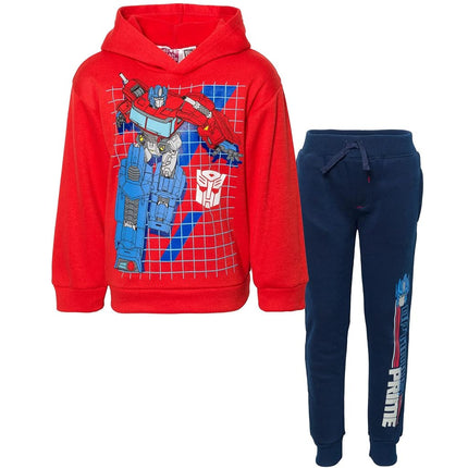 Transformers Optimus Prime Bumblebee Hoodie for Little Boys and Big Boys, Red / Blue, 2 Years