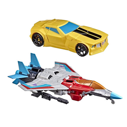 Transformers Toys Heroes and Villains Bumblebee and Starscream 2-Pack 17.5-cm Action Figures