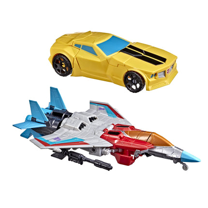 Transformers Toys Heroes and Villains Bumblebee and Starscream 2-Pack 17.5-cm Action Figures