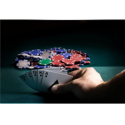 Fat Cat by GLD Products 11.5 Gram Texas Hold 'em Claytec Poker Chip Set with Aluminum Case, 500 Striped Dice Chips, 24.25 Inch