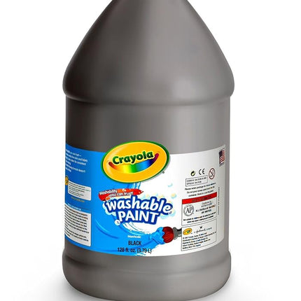 Crayola 54-2128-051 Washable Paint, Gallon Size, Black