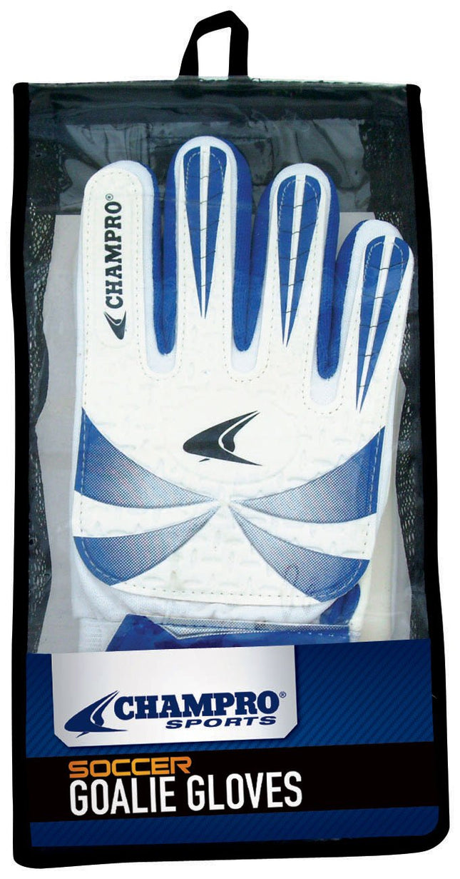 Guantes de portero de fútbol Champro (Azul/Blanco, 9/3-mm)