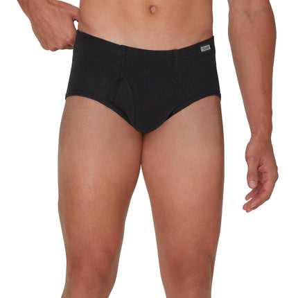 Hanes Classics Men's Underwear Briefs Pack, Mid-Rise Briefs, Stretch Cotton Underwear, Classic, 6-Pack (Colors May Vary), 6 Pack - Assorted Solids, S