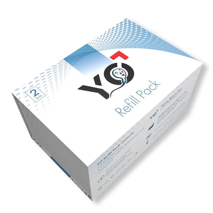 Kit de Recharges | 2 Tests Supplémentaires pour le Test de Fertilité Masculine YO | Analyse de la Mobilité des Spermatozoïdes | Appareil de Test YO NON Inclus - Pack de Recharges Uniquement | Choisissez : Pack de 4, Pack de 2