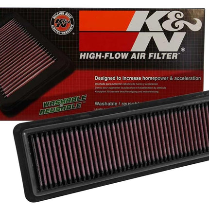 K&N Engine Air Filter: High Performance, Premium, Washable, Replacement Filter: Compatible with 2014-2018 HYUNDAI (i10, Grand, Xcent), 33-3049
