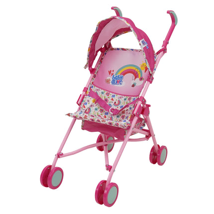 Baby Alive: Doll Stroller - Pink & Rainbow - Fits 