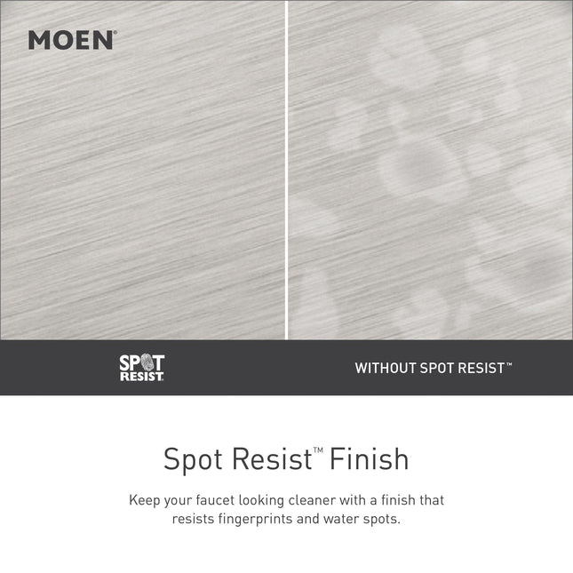 Moen S3955SRS Paterson Deck Mounted Kitchen Soap Dispenser with Above The Sink Refillable Bottle, Spot Resist Stainless