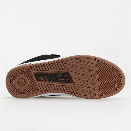 Etnies Kingpin - Classic Skate Heritage Fashion Style with on-Trend Puffy Look, Reinforced Cupsole - Black/White/Gum - 8,5
