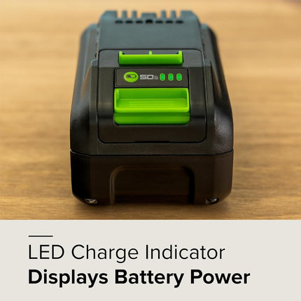 Greenworks 24V 5.0Ah Lithium-Ion High-Power Battery, Upgraded with 35% Power Boost (Genuine Battery/ 150+ Compatible Tools)