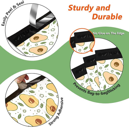 Poly Mailers 12x15.5 Inch, 50 Pack, Avocado Self-Seal Shipping Bags