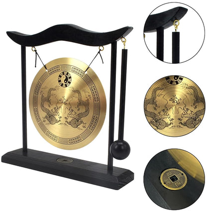 Gong de bureau Feng Shui Zen Art en laiton H1303