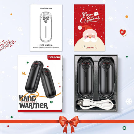 DeeKom Rechargeable Hand Warmers 2 Pack,15H*2 Long Safe Heat
