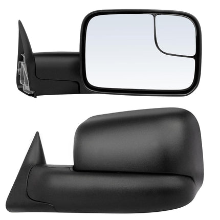 ECCPP® Black Manual adjusted Side View Mirror Tow 