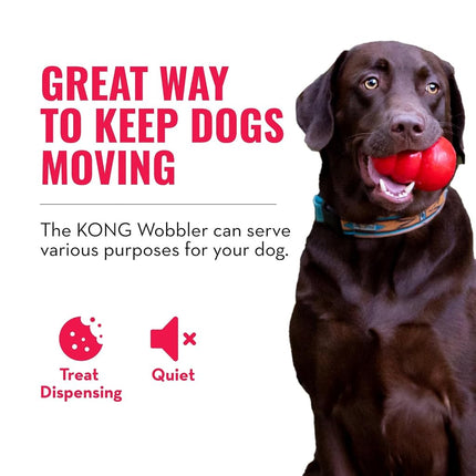KONG Wobbler Interactive Food Dispensing Dog Toy, Small Dogs