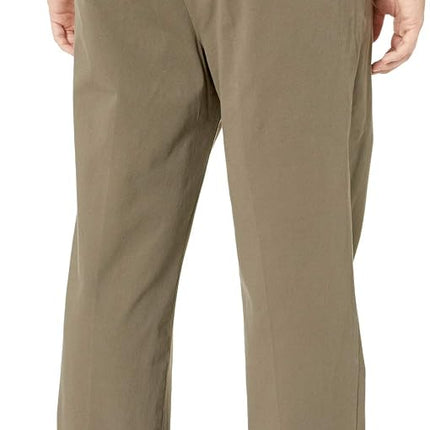 Dockers Men's Classic Fit Workday Khaki Smart 360 Flex Pants (Standard and Big & Tall) Casual, Dark Pebble, 46W x 32L