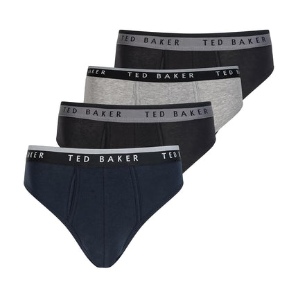 Ted Baker Men's Standard 4 Pack Cotton Stretch Bri