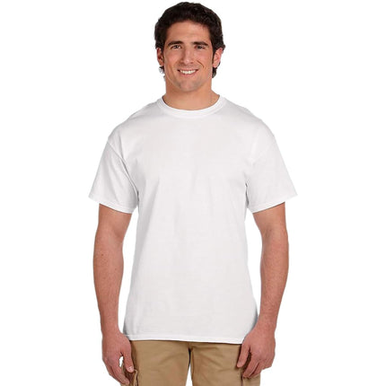 Fruit of the Loom Mens Tag-Free Cotton Undershirts, Regular - Crew - 4 Pack White, S